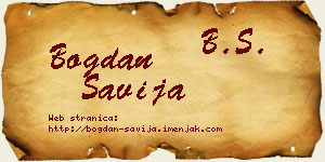 Bogdan Šavija vizit kartica